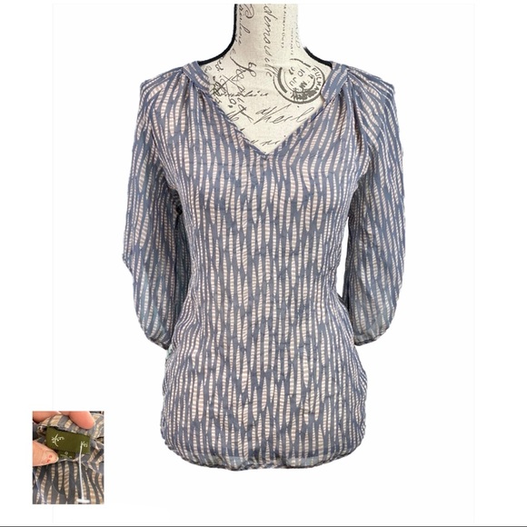 Anthropologie Fei Multicolor Blooms Eternal Silk Top - Picture 1 of 12